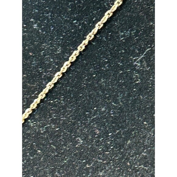 Gold Tone and Rhinestone Key Necklace - Picture 4 of 5